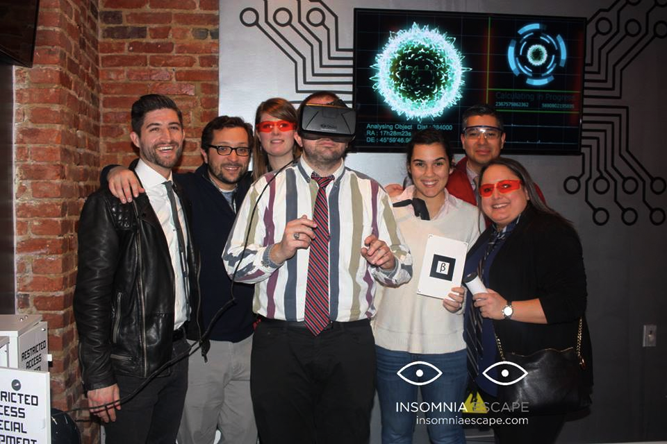 family visiting insomnia escape room
